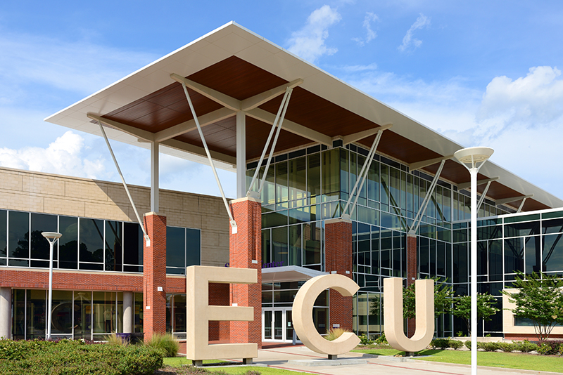 East Carolina University (ECU), public research university in Greenville, North Carolina. Main Campus Student Center